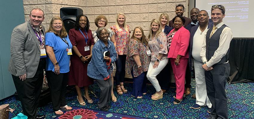 K-12 educators from across the state recently attended the Alabama State Department of Education MEGA Conference in Mobile. This provided an opportunity for University of South Alabama College of Education and Professional Studies faculty and staff to build relationships with community leaders.