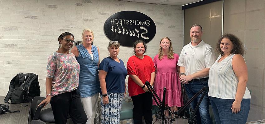 Teachers from five local K-12 public schools recently participated in a podcast training workshop developed by Dr. Joe Gaston.